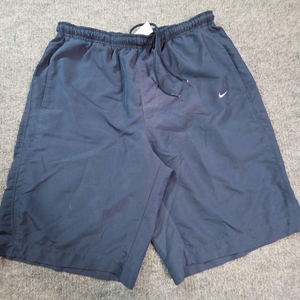 Nike Shorts Mens XL Blue Mesh Running Gym Training Elastic Waist Pockets Lined